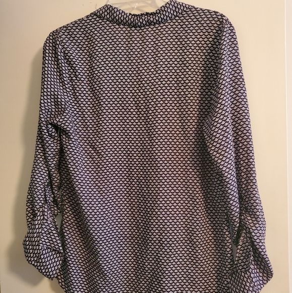 Splendid Split Neck Collared Blouse - Picture 2 of 7